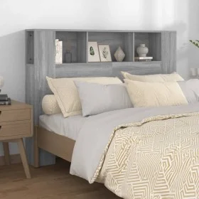 Mueble cabecero color gris Sonoma 140x18,5x104,5 cm de vidaXL, Cabeceros y pies de cama - Ref: Foro24-817271, Precio: 55,96 €...
