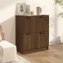 Aparador de madera contrachapada roble marrón 60x30x70 cm de vidaXL, Aparadores - Ref: Foro24-816996, Precio: 67,52 €, Descue...
