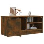 Mueble para TV madera contrachapada roble ahumado 80x35x36,5 cm de vidaXL, Muebles TV - Ref: Foro24-817117, Precio: 48,07 €, ...