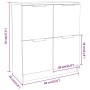 Aparador de madera contrachapada roble marrón 60x30x70 cm de vidaXL, Aparadores - Ref: Foro24-816996, Precio: 67,52 €, Descue...