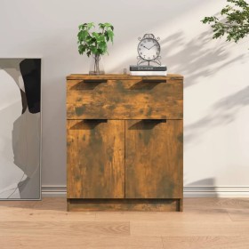 Aparador madera contrachapada color roble ahumado 60x30x70 cm de vidaXL, Aparadores - Ref: Foro24-816991, Precio: 71,29 €, De...