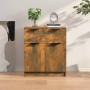 Aparador madera contrachapada color roble ahumado 60x30x70 cm de vidaXL, Aparadores - Ref: Foro24-816991, Precio: 71,29 €, De...