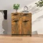 Aparador madera contrachapada color roble ahumado 60x30x70 cm de vidaXL, Aparadores - Ref: Foro24-816991, Precio: 70,36 €, De...