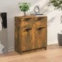 Aparador madera contrachapada color roble ahumado 60x30x70 cm de vidaXL, Aparadores - Ref: Foro24-816991, Precio: 70,36 €, De...