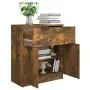 Smoked oak plywood sideboard 60x30x70 cm by vidaXL, Sideboards - Ref: Foro24-816991, Price: 70,36 €, Discount: %
