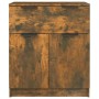 Aparador madera contrachapada color roble ahumado 60x30x70 cm de vidaXL, Aparadores - Ref: Foro24-816991, Precio: 71,29 €, De...