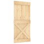 Puerta corredera con herrajes madera maciza de pino 95x210 cm en Puertas | Comprar online en Foru.es