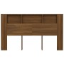 Mueble cabecero roble marrón 180x18,5x104,5 cm de vidaXL, Cabeceros y pies de cama - Ref: Foro24-817278, Precio: 97,15 €, Des...