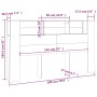 Mueble cabecero roble marrón 180x18,5x104,5 cm de vidaXL, Cabeceros y pies de cama - Ref: Foro24-817278, Precio: 97,15 €, Des...