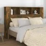 Mueble cabecero color roble ahumado 160x18,5x104,5 cm de vidaXL, Cabeceros y pies de cama - Ref: Foro24-817273, Precio: 63,91...