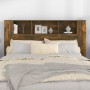 Mueble cabecero color roble ahumado 160x18,5x104,5 cm de vidaXL, Cabeceros y pies de cama - Ref: Foro24-817273, Precio: 64,67...