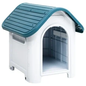 Blue polypropylene dog house 59x75x66 cm by vidaXL, Dog kennels - Ref: Foro24-152225, Price: 75,92 €, Discount: %