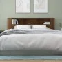Armario cabecero marrón roble 200x18,5x104,5 cm de vidaXL, Cabeceros y pies de cama - Ref: Foro24-817281, Precio: 87,18 €, De...