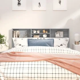 Mueble cabecero gris Sonoma 180x19x103,5 cm de vidaXL, Cabeceros y pies de cama - Ref: Foro24-817256, Precio: 70,54 €, Descue...