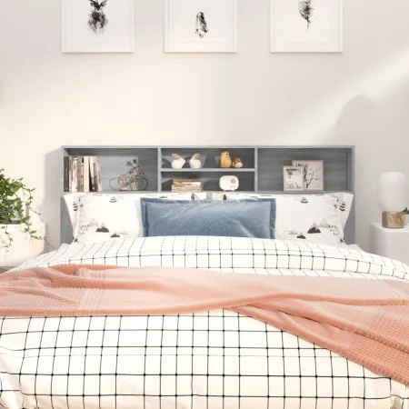 Mueble cabecero gris Sonoma 180x19x103,5 cm de vidaXL, Cabeceros y pies de cama - Ref: Foro24-817256, Precio: 70,54 €, Descue...