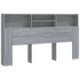Mueble cabecero gris Sonoma 180x19x103,5 cm de vidaXL, Cabeceros y pies de cama - Ref: Foro24-817256, Precio: 68,49 €, Descue...
