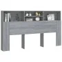 Möbel mit Kopfteil in Sonoma-Grau, 180 x 19 x 103,5 cm von vidaXL, Kopf- und Fußteile - Ref: Foro24-817256, Preis: 70,54 €, R...
