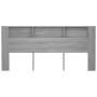 Mueble cabecero color gris Sonoma 220x18,5x104,5 cm de vidaXL, Cabeceros y pies de cama - Ref: Foro24-817283, Precio: 75,42 €...