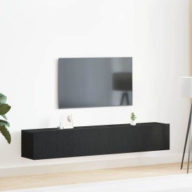 Conjunto de mueble de TV 2 pcs Roble Negro Madera de ingeniería en Muebles TV | Comprar online en Foru.es