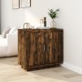 Aparador madera contrachapada color roble ahumado 80x40x75 cm de vidaXL, Aparadores - Ref: Foro24-817234, Precio: 80,95 €, De...