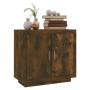 Aparador madera contrachapada color roble ahumado 80x40x75 cm de vidaXL, Aparadores - Ref: Foro24-817234, Precio: 80,95 €, De...