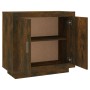 Aparador madera contrachapada color roble ahumado 80x40x75 cm de vidaXL, Aparadores - Ref: Foro24-817234, Precio: 80,95 €, De...