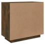 Aparador madera contrachapada color roble ahumado 80x40x75 cm de vidaXL, Aparadores - Ref: Foro24-817234, Precio: 80,95 €, De...