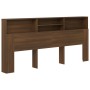 Armario cabecero marrón roble 220x19x103,5 cm de vidaXL, Cabeceros y pies de cama - Ref: Foro24-817263, Precio: 84,29 €, Desc...