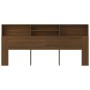 Armario cabecero marrón roble 220x19x103,5 cm de vidaXL, Cabeceros y pies de cama - Ref: Foro24-817263, Precio: 84,29 €, Desc...