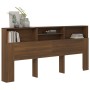 Armario cabecero marrón roble 220x19x103,5 cm de vidaXL, Cabeceros y pies de cama - Ref: Foro24-817263, Precio: 84,29 €, Desc...