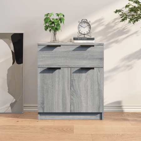 Aparador de madera contrachapada gris Sonoma 60x30x70 cm de vidaXL, Aparadores - Ref: Foro24-816992, Precio: 67,92 €, Descuen...