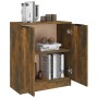 Aparador madera contrachapada color roble ahumado 60x30x70 cm de vidaXL, Aparadores - Ref: Foro24-816982, Precio: 60,14 €, De...