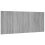 Cabecero de cama madera contrachapada gris Sonoma 200x1,5x80 cm de vidaXL, Cabeceros y pies de cama - Ref: Foro24-816977, Pre...