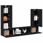 Conjunto de mueble de TV 6 pcs Roble Negro Madera de ingeniería en Muebles TV | Comprar online en Foru.es