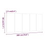Cabecero de cama madera contrachapada gris Sonoma 200x1,5x80 cm de vidaXL, Cabeceros y pies de cama - Ref: Foro24-816977, Pre...