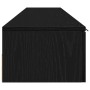 Mueble de pared con cajón 2 pcs Roble Negro 102 x 30 x 20 cm en Estanterías | Comprar online en Foru.es