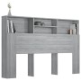 Mueble cabecero color gris Sonoma 160x19x103,5 cm de vidaXL, Cabeceros y pies de cama - Ref: Foro24-817253, Precio: 67,49 €, ...