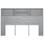 Mueble cabecero color gris Sonoma 160x19x103,5 cm de vidaXL, Cabeceros y pies de cama - Ref: Foro24-817253, Precio: 67,49 €, ...