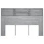 Mueble cabecero color gris Sonoma 160x19x103,5 cm de vidaXL, Cabeceros y pies de cama - Ref: Foro24-817253, Precio: 63,74 €, ...