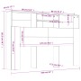 Mueble cabecero color gris Sonoma 160x19x103,5 cm de vidaXL, Cabeceros y pies de cama - Ref: Foro24-817253, Precio: 67,49 €, ...