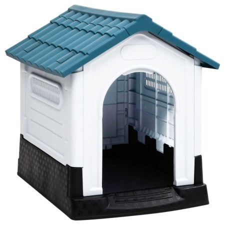 Caseta para perros polipropileno azul 57x68x66 cm de vidaXL, Casetas para perros - Ref: Foro24-152227, Precio: 84,98 €, Descu...