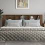 Mueble cabecero color roble marrón 220x18,5x104,5 cm de vidaXL, Cabeceros y pies de cama - Ref: Foro24-817284, Precio: 77,42 ...