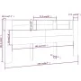 Kopfteilmöbel aus brauner Eiche, 220 x 18,5 x 104,5 cm von vidaXL, Kopf- und Fußteile - Ref: Foro24-817284, Preis: 76,44 €, R...