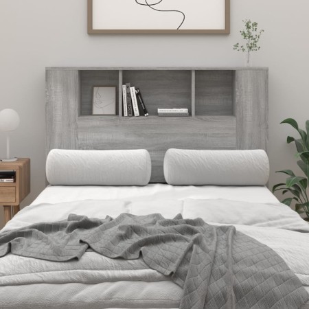 Mueble cabecero gris Sonoma 120x18,5x102,5 cm de vidaXL, Cabeceros y pies de cama - Ref: Foro24-817268, Precio: 56,70 €, Desc...