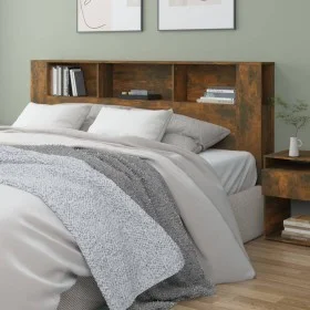 Armario cabecero roble ahumado 200x18,5x104,5 cm de vidaXL, Cabeceros y pies de cama - Ref: Foro24-817279, Precio: 86,14 €, D...