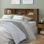 Armario cabecero roble ahumado 200x18,5x104,5 cm de vidaXL, Cabeceros y pies de cama - Ref: Foro24-817279, Precio: 86,14 €, D...