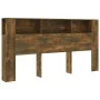 Armario cabecero roble ahumado 200x18,5x104,5 cm de vidaXL, Cabeceros y pies de cama - Ref: Foro24-817279, Precio: 86,14 €, D...
