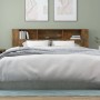 Armario cabecero roble ahumado 200x18,5x104,5 cm de vidaXL, Cabeceros y pies de cama - Ref: Foro24-817279, Precio: 89,33 €, D...