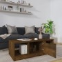 Mesa de centro madera de ingeniería roble ahumado 102x50x36 cm de vidaXL, Mesas de centro - Ref: Foro24-817078, Precio: 62,77...