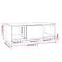 Mesa de centro madera de ingeniería roble ahumado 102x50x36 cm de vidaXL, Mesas de centro - Ref: Foro24-817078, Precio: 62,77...